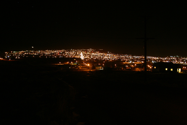 Butte Montana at night